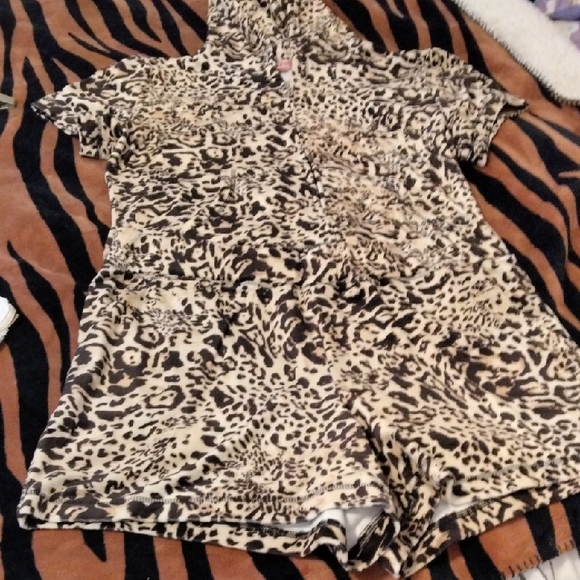Juicy Couture Pants - Juicy Couture Animal Print Hooded Romper